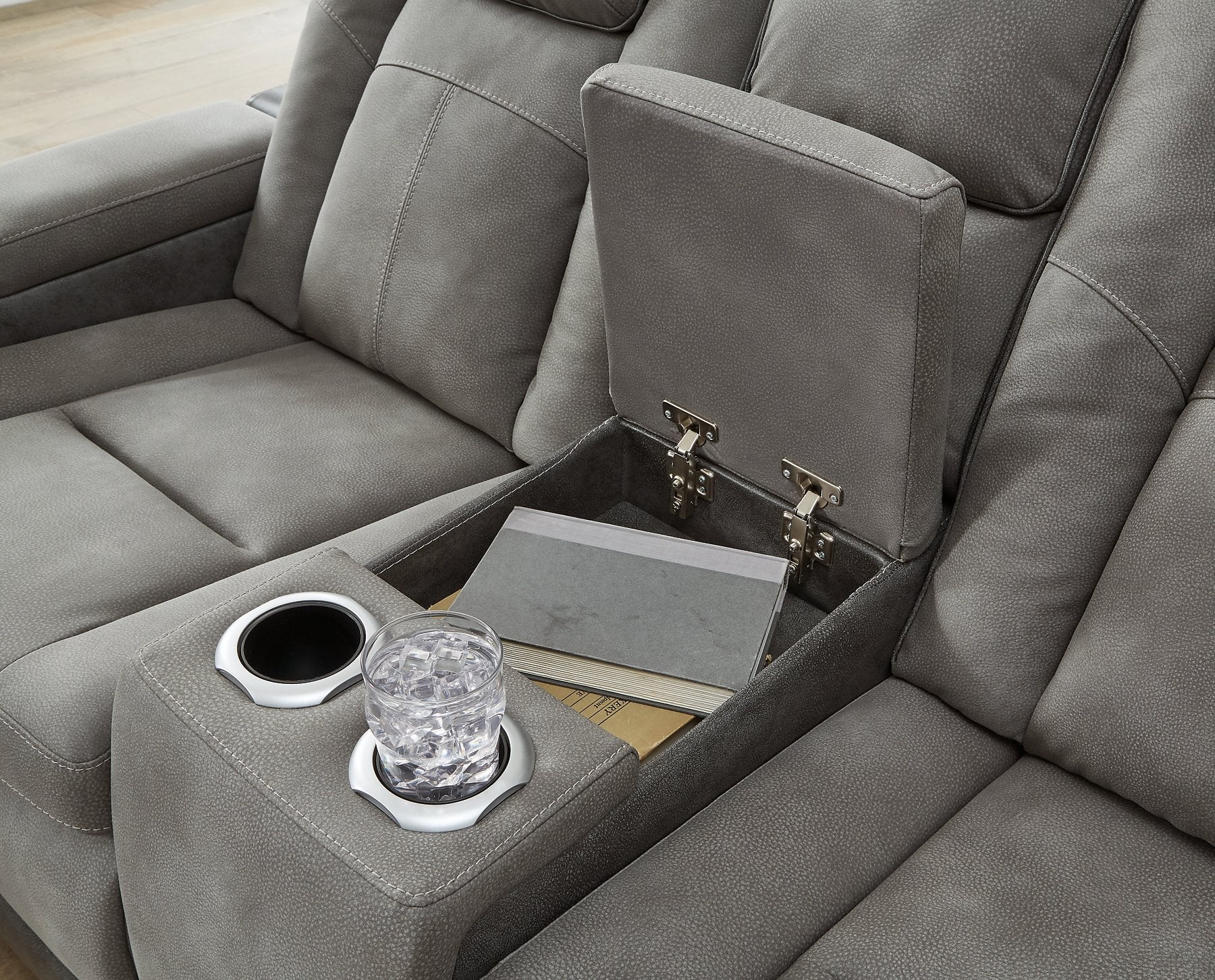 Next-Gen DuraPella Power Reclining Loveseat with Console - Pull Up A Couch