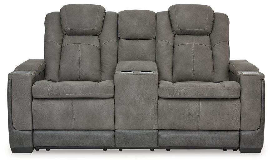 Next-Gen DuraPella Power Reclining Loveseat with Console - Pull Up A Couch