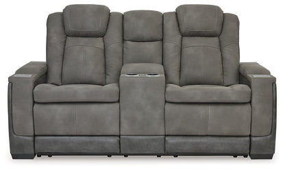 Next-Gen DuraPella Power Reclining Loveseat with Console - Pull Up A Couch