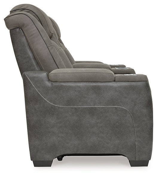 Next-Gen DuraPella Power Reclining Loveseat with Console - Pull Up A Couch