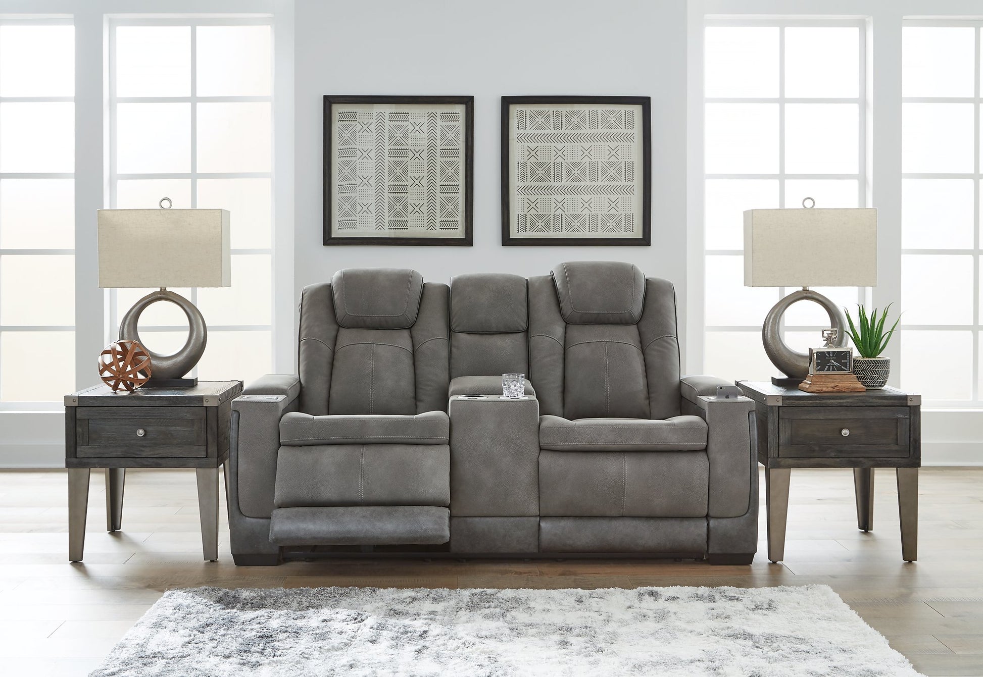 Next-Gen DuraPella Power Reclining Loveseat with Console - Pull Up A Couch