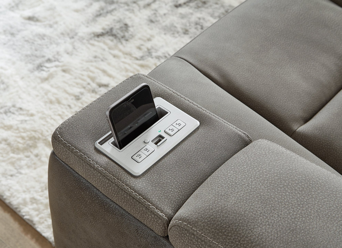 Next-Gen DuraPella Power Reclining Loveseat with Console - Pull Up A Couch