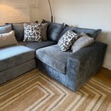 Fusion Barrington 4-piece sectional sofa with modern design, featuring plush cushions and corner seating in a stylish living room setting.