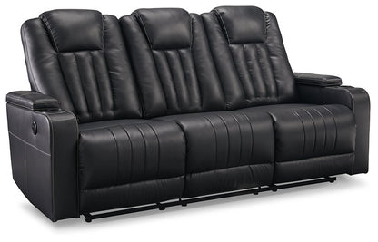 Center Point Reclining Sofa with Drop Down Table - Pull Up A Couch