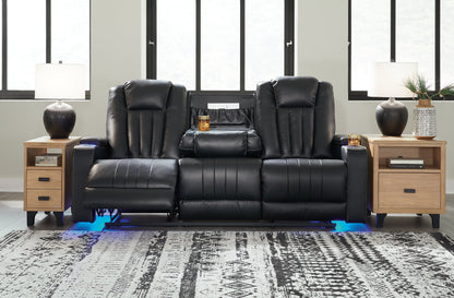 Center Point Reclining Sofa with Drop Down Table - Pull Up A Couch