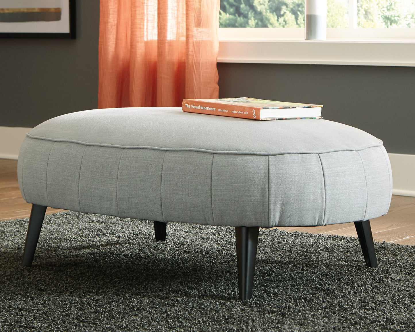 Hollyann Oversized Accent Ottoman - Pull Up A Couch