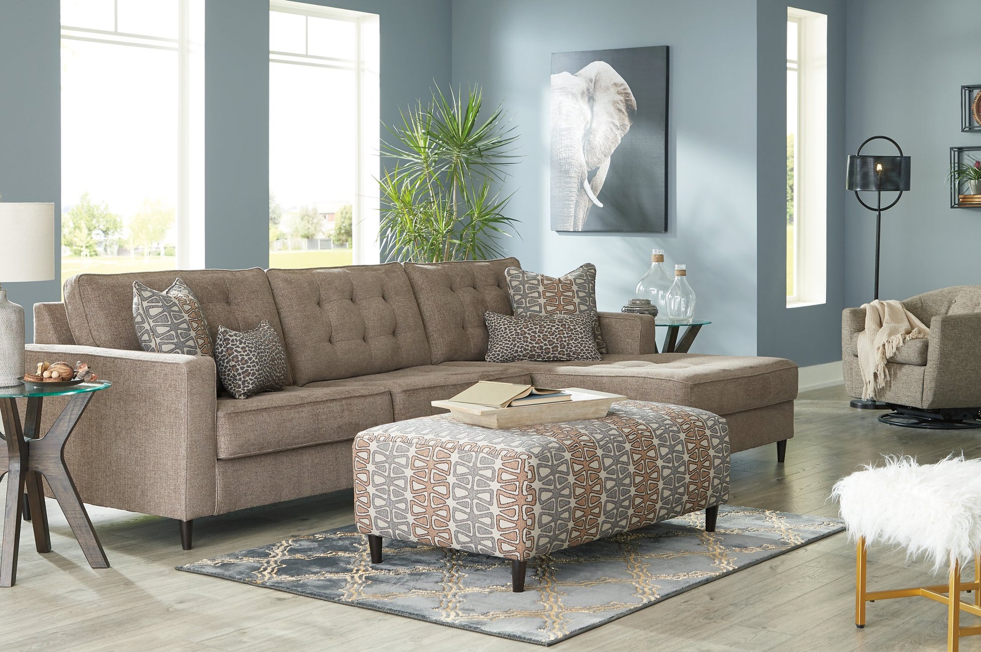 Flintshire Oversized Accent Ottoman - Pull Up A Couch