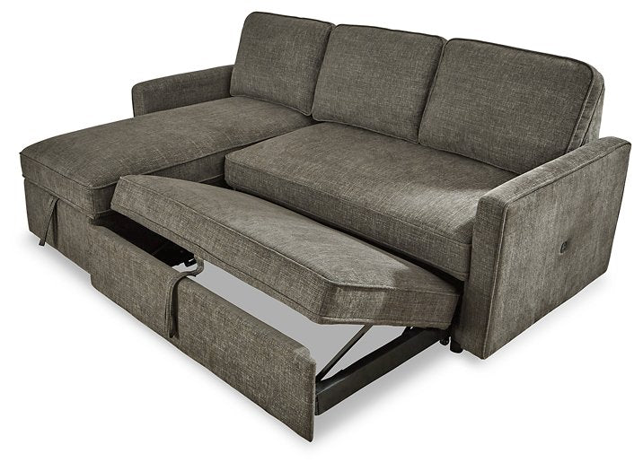 Kerle 2-Piece Sectional with Pop Up Bed - Pull Up A Couch