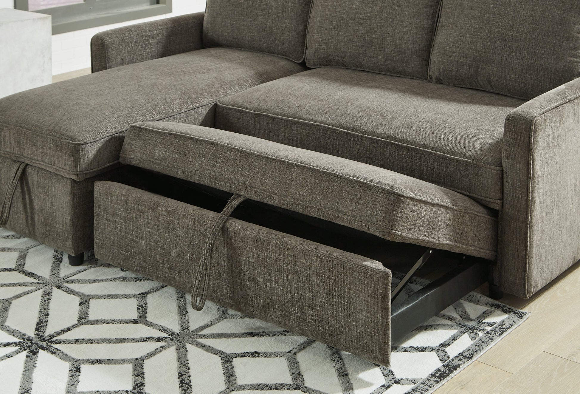 Kerle 2-Piece Sectional with Pop Up Bed - Pull Up A Couch