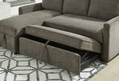 Kerle 2-Piece Sectional with Pop Up Bed - Pull Up A Couch