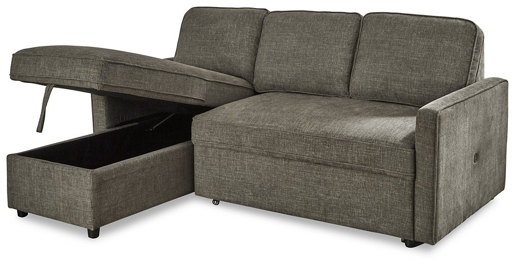 Kerle 2-Piece Sectional with Pop Up Bed - Pull Up A Couch