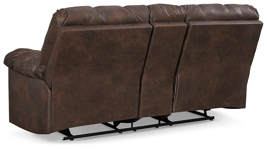 Derwin Reclining Loveseat with Console - Pull Up A Couch