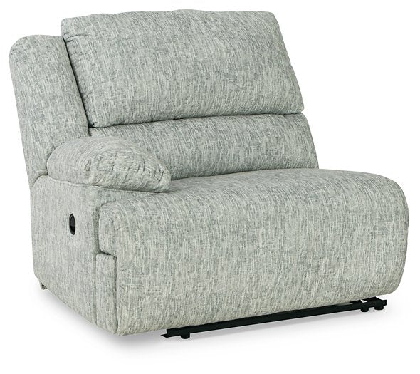 McClelland Reclining Sectional Loveseat with Console - Pull Up A Couch