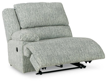 McClelland Reclining Sectional Loveseat with Console - Pull Up A Couch