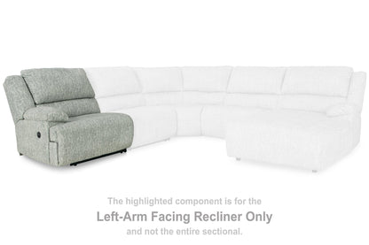 McClelland Reclining Sectional Loveseat with Console - Pull Up A Couch