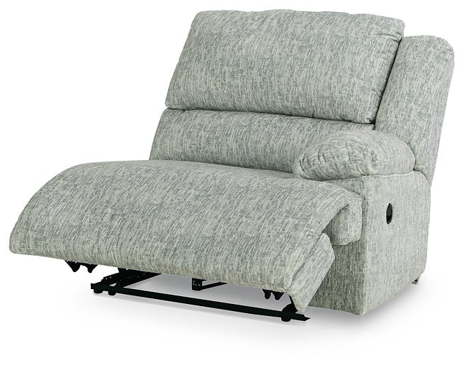 McClelland Reclining Sectional Loveseat with Console - Pull Up A Couch