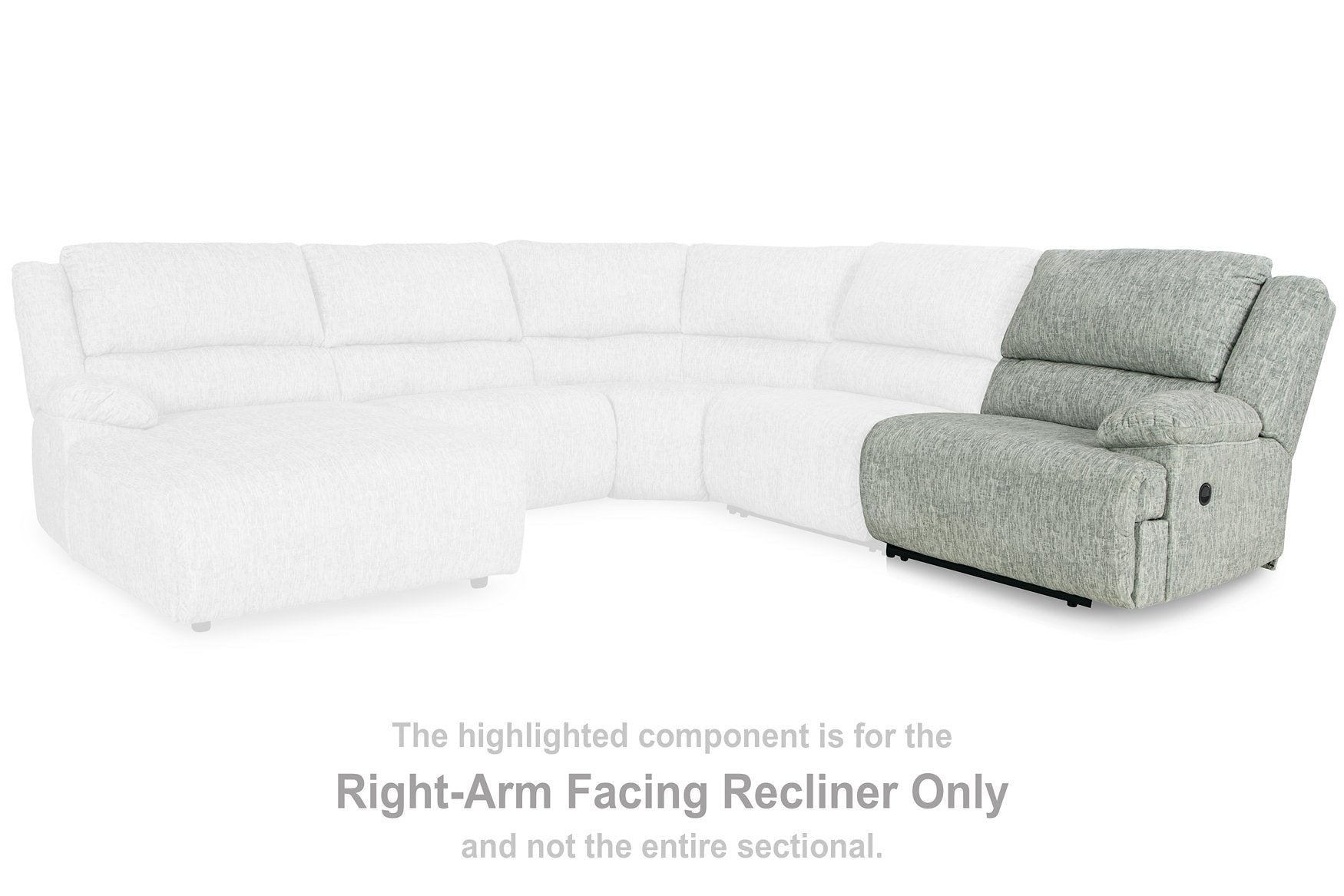 McClelland Reclining Sectional Loveseat with Console - Pull Up A Couch