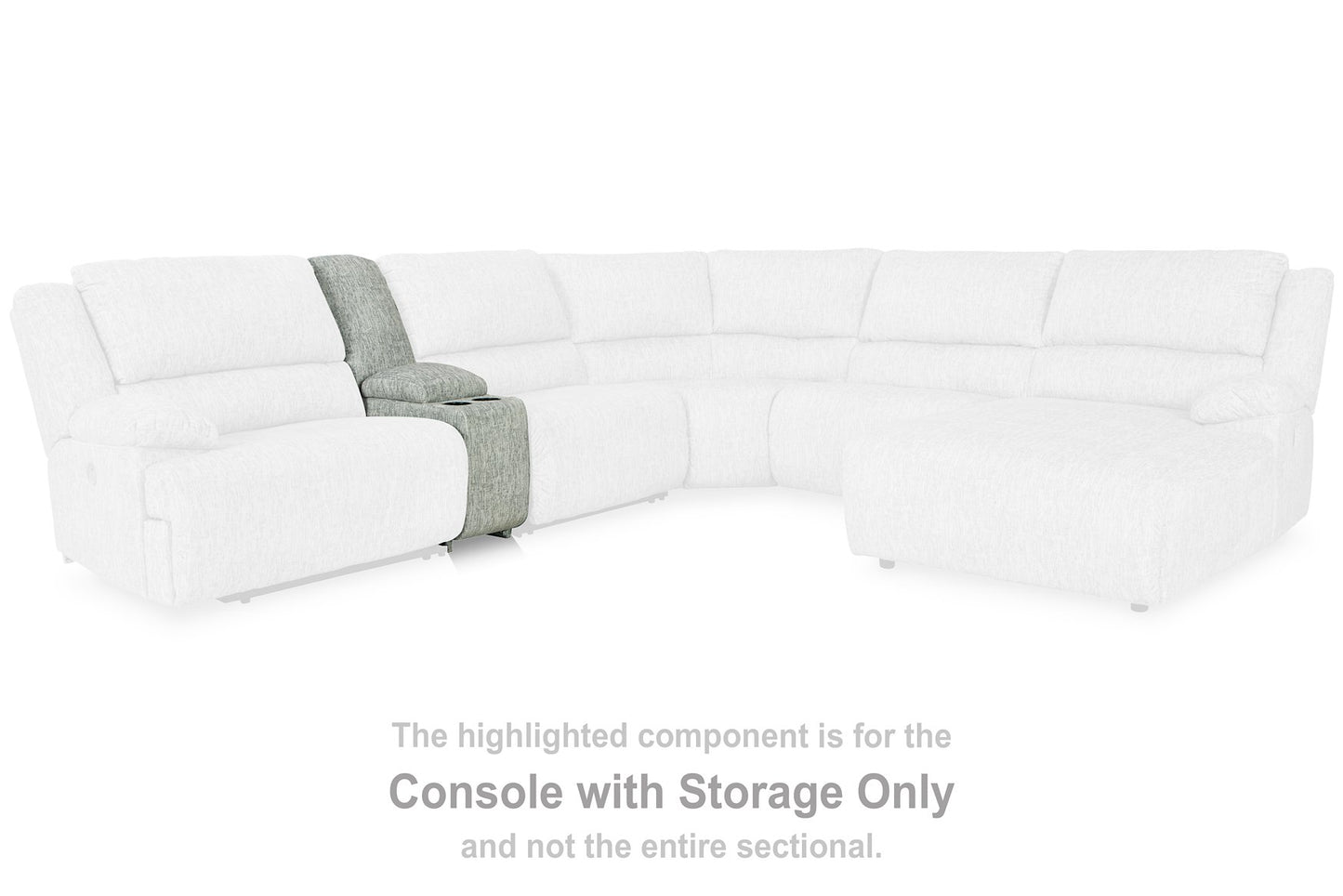 McClelland Reclining Sectional Loveseat with Console - Pull Up A Couch