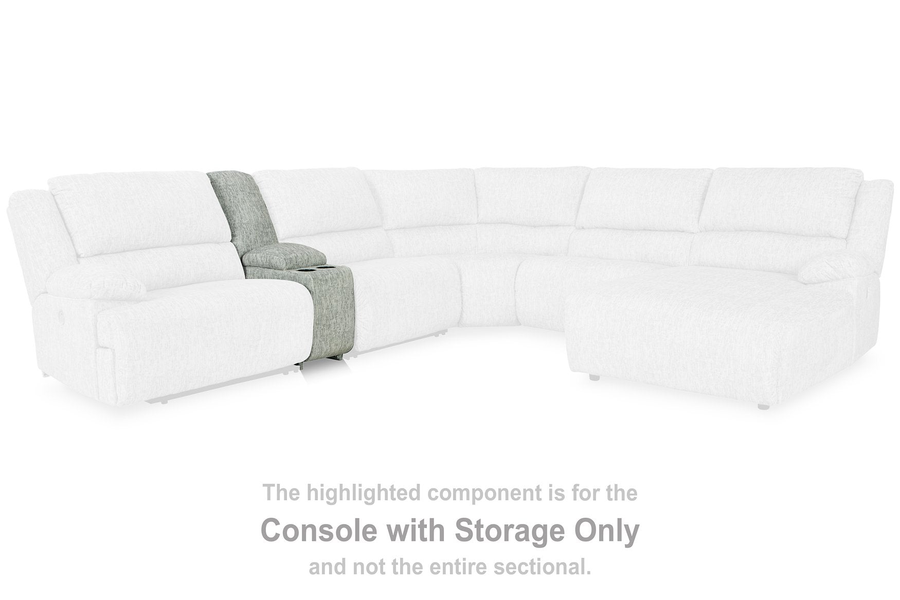 McClelland Reclining Sectional Loveseat with Console - Pull Up A Couch