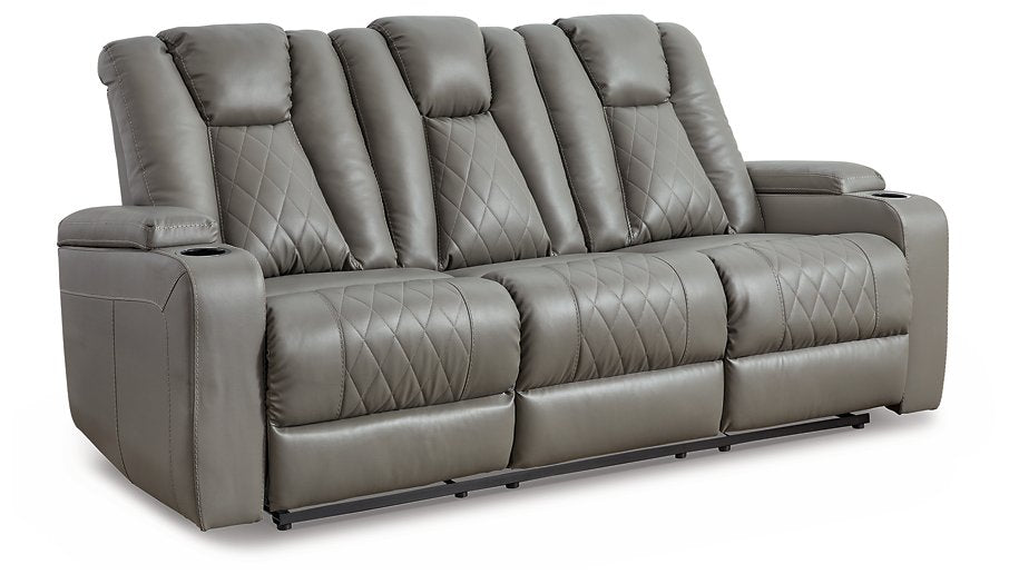 Mancin Reclining Sofa with Drop Down Table - Pull Up A Couch