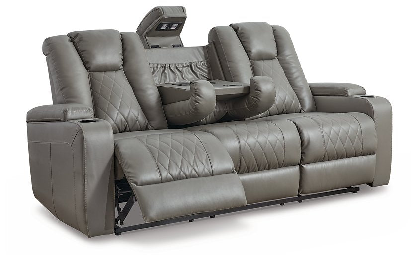 Mancin Reclining Sofa with Drop Down Table - Pull Up A Couch