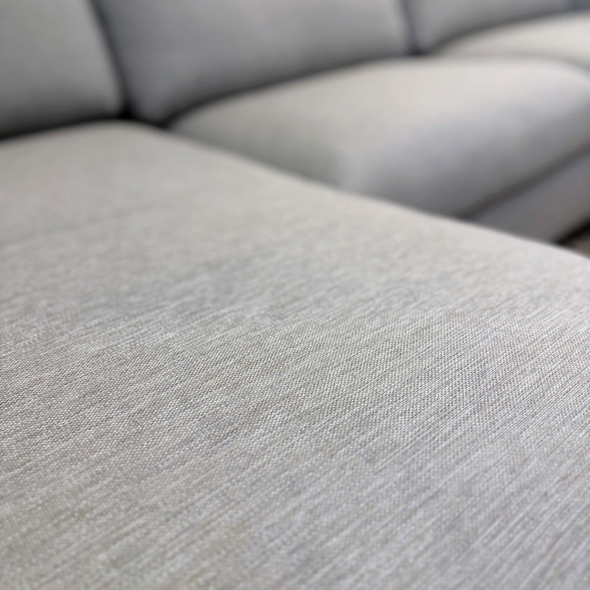 114" Sleeper Sectional w/ Storage Chaise (Silver Light Blue) - Pull Up A Couch