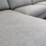 114" Sleeper Sectional w/ Storage Chaise (Silver Light Blue) - Pull Up A Couch