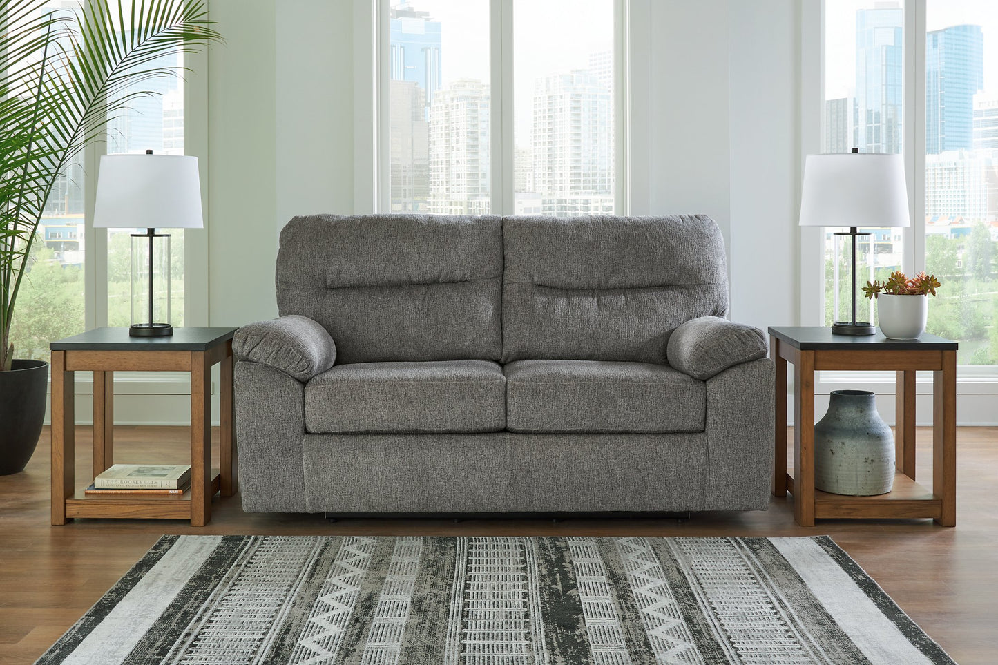 Bindura Glider Loveseat - Pull Up A Couch