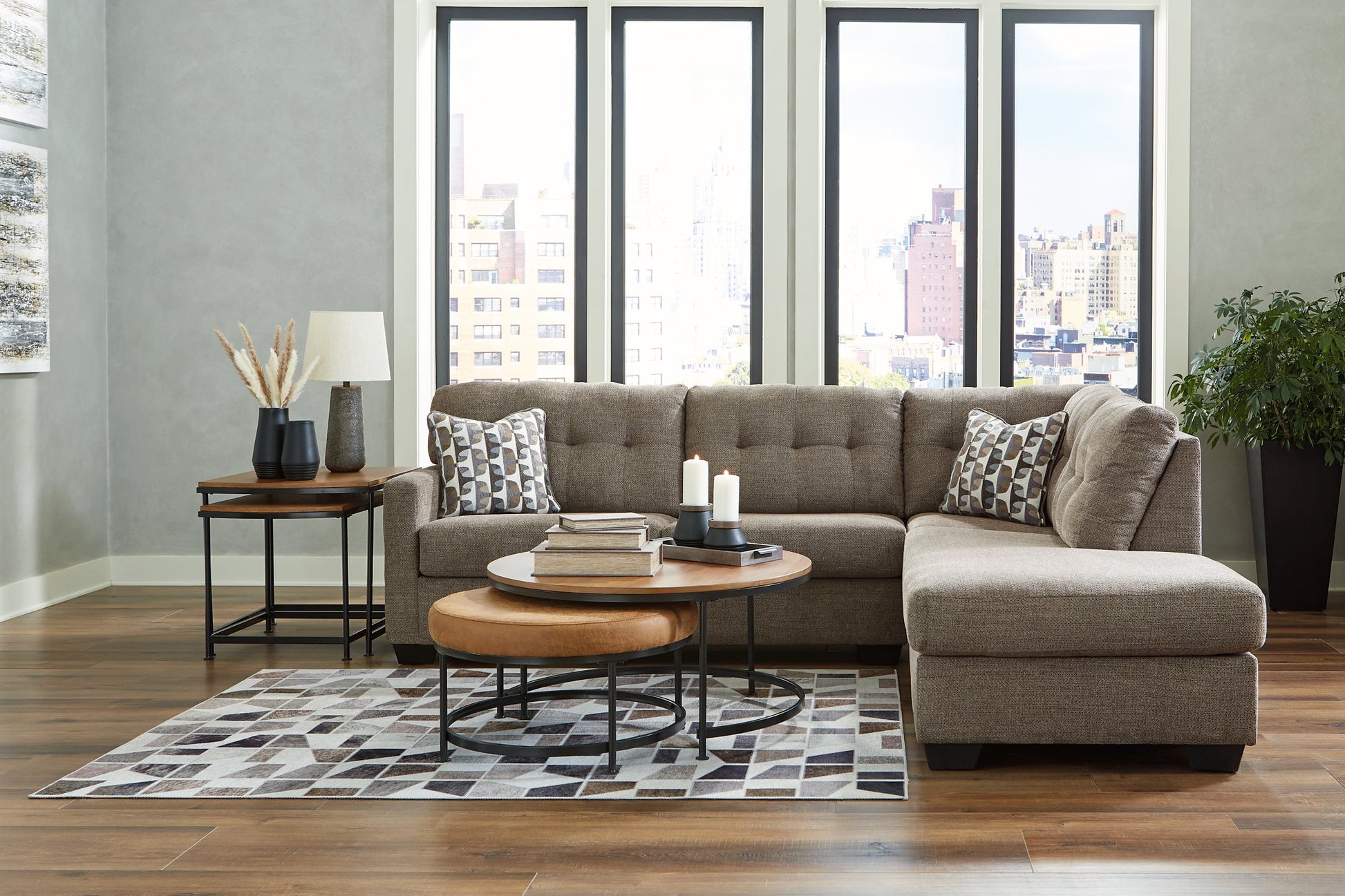 Mahoney 2-Piece Sectional with Chaise - Pull Up A Couch