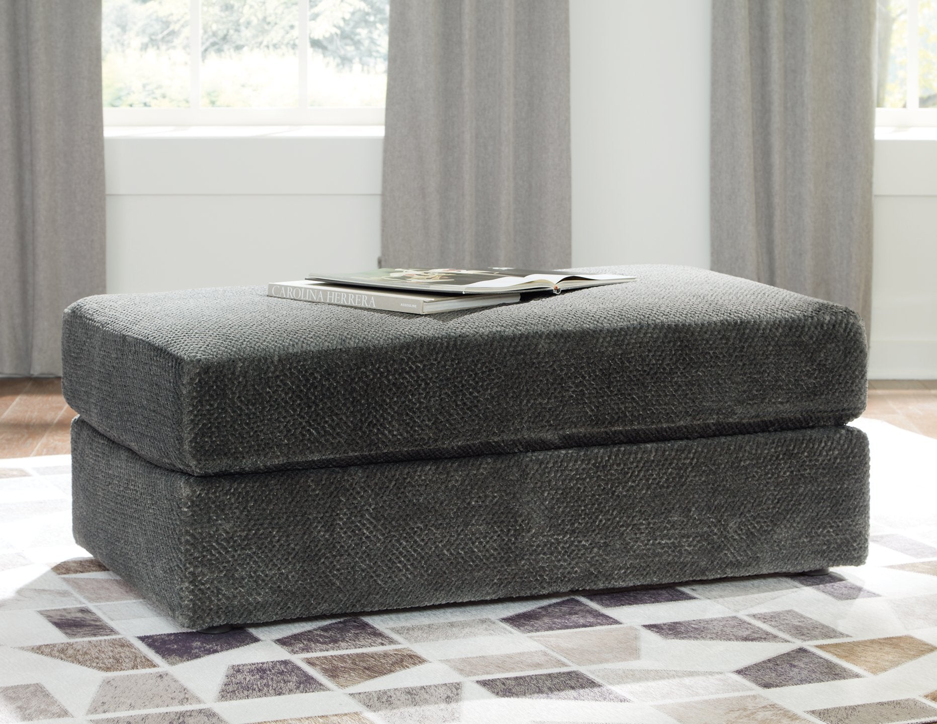 Karinne Oversized Accent Ottoman - Pull Up A Couch