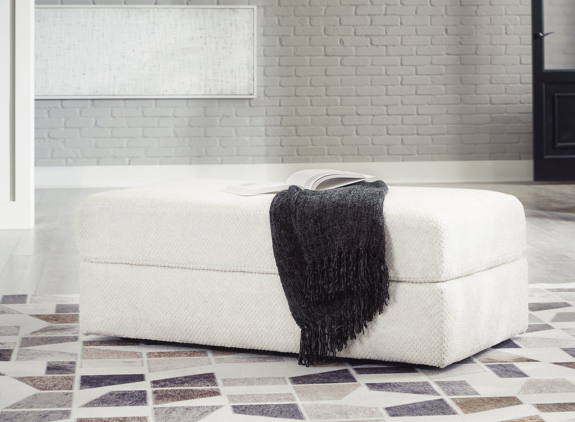 Karinne Oversized Accent Ottoman - Pull Up A Couch