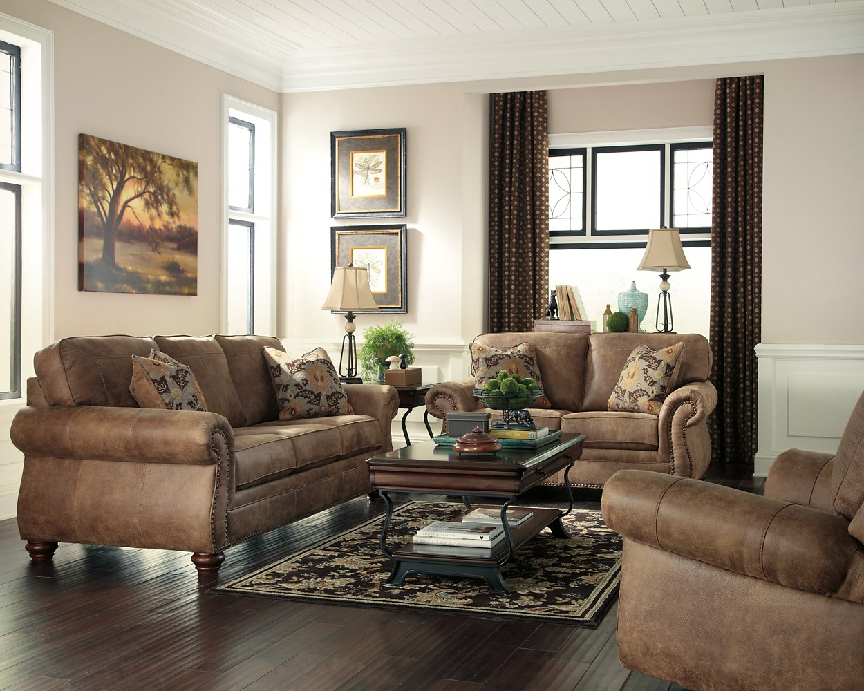 Larkinhurst Living Room Set - Pull Up A Couch