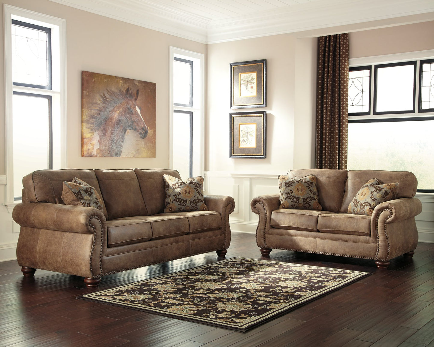 Larkinhurst Loveseat - Pull Up A Couch