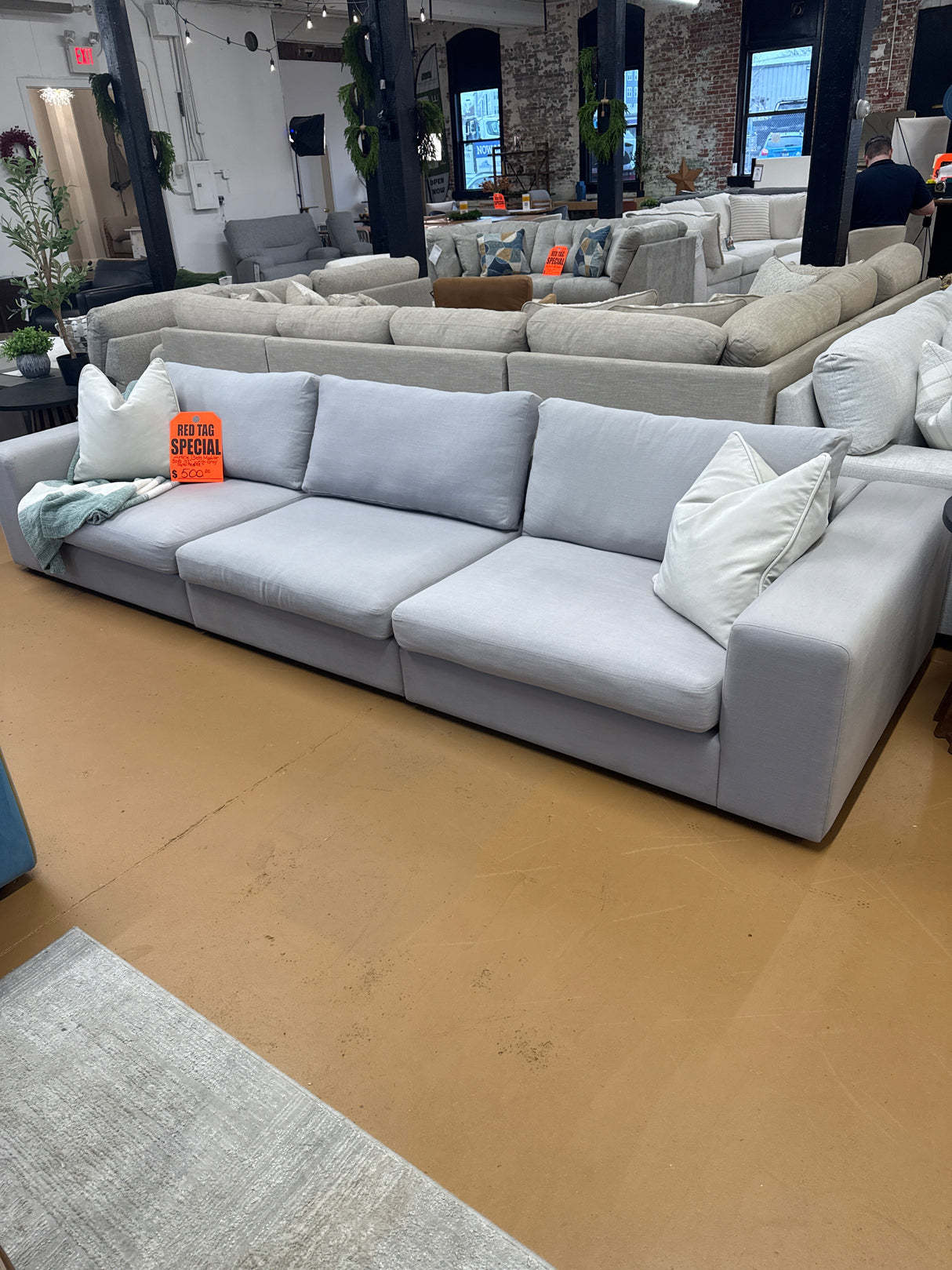 Beta 137.5" Modular Sofa - Welsh Gray