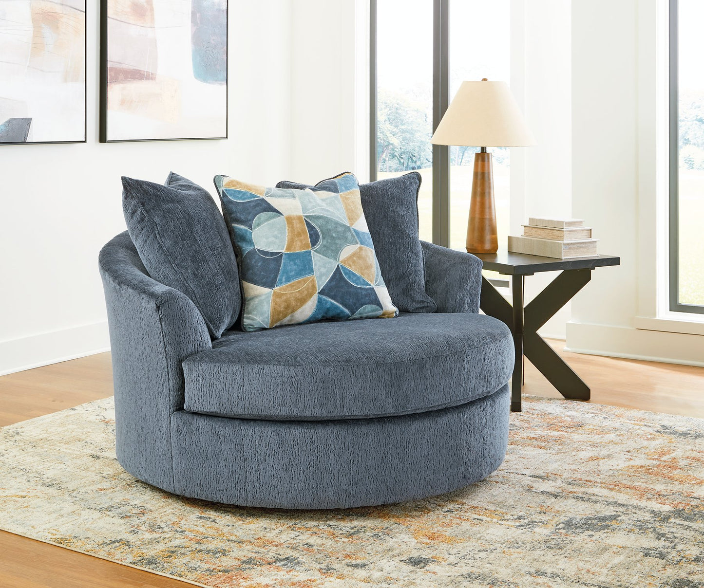 Maxon Place Oversized Swivel Accent Chair - Pull Up A Couch