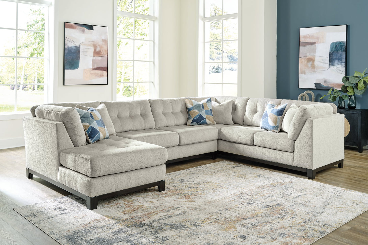 Maxon Place Sectional with Chaise - Pull Up A Couch