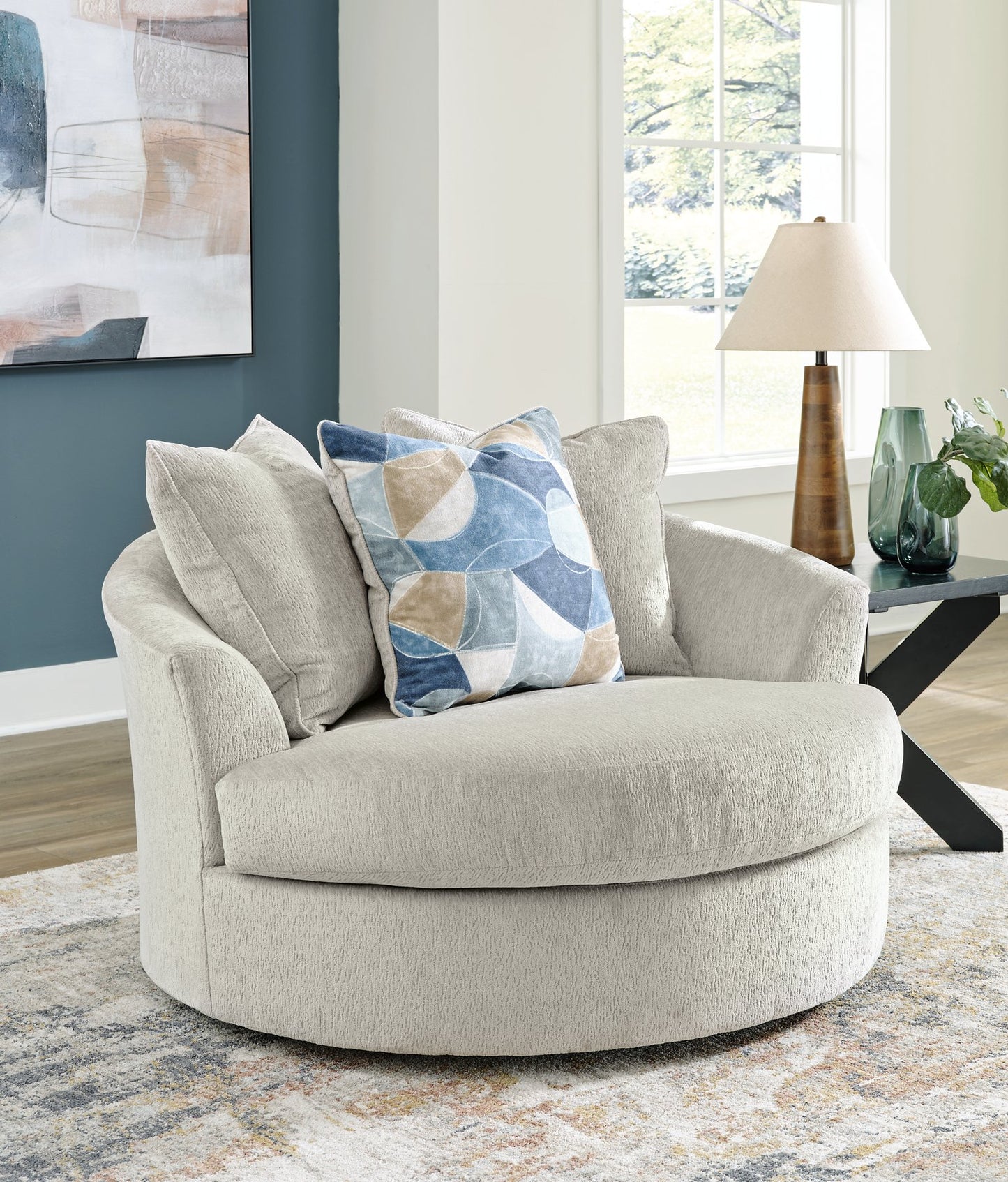 Maxon Place Oversized Swivel Accent Chair - Pull Up A Couch