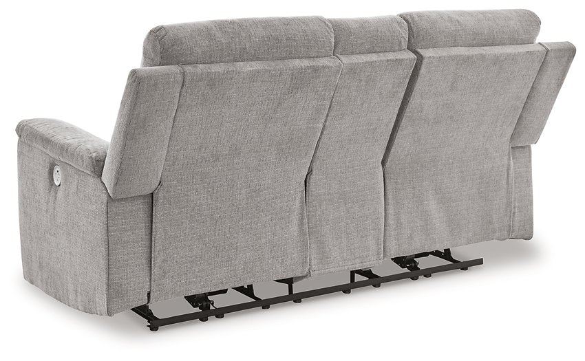 Barnsana Power Reclining Loveseat with Console - Pull Up A Couch