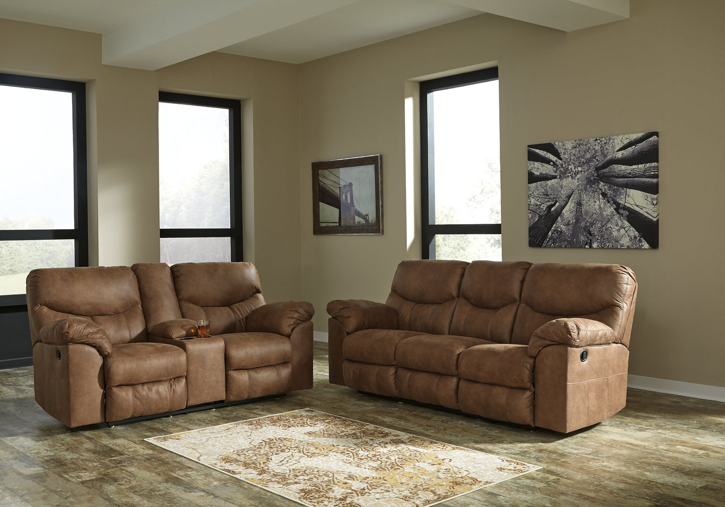 Boxberg Reclining Loveseat with Console - Pull Up A Couch