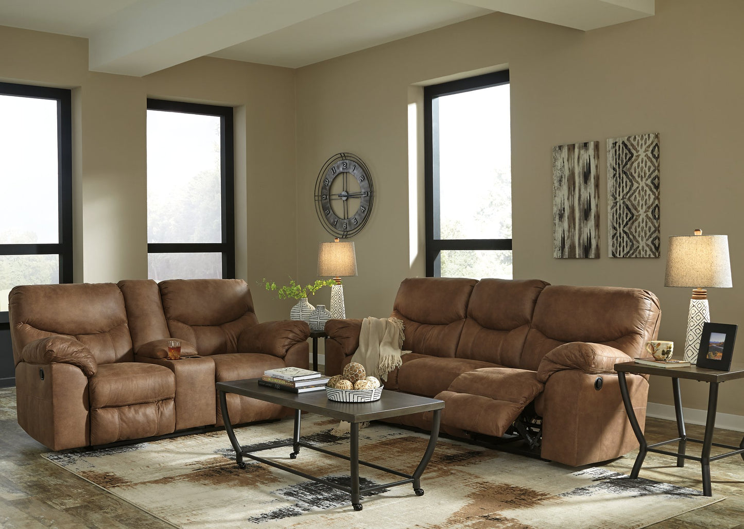 Boxberg Reclining Loveseat with Console - Pull Up A Couch