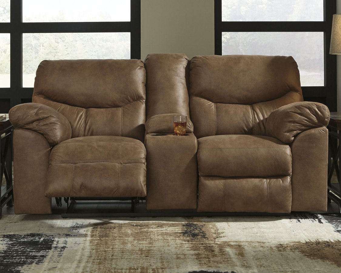 Boxberg Reclining Loveseat with Console - Pull Up A Couch