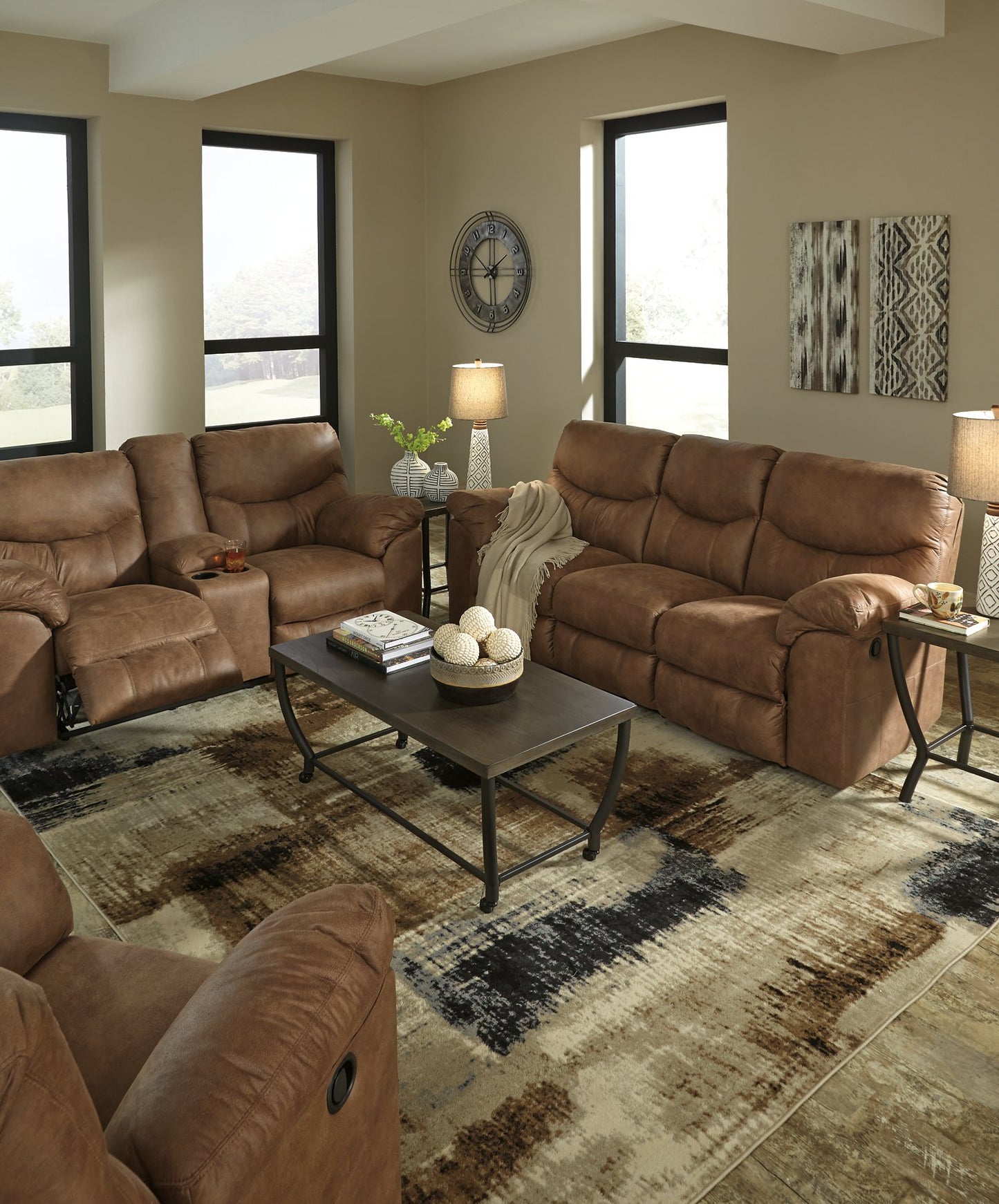 Boxberg Reclining Loveseat with Console - Pull Up A Couch