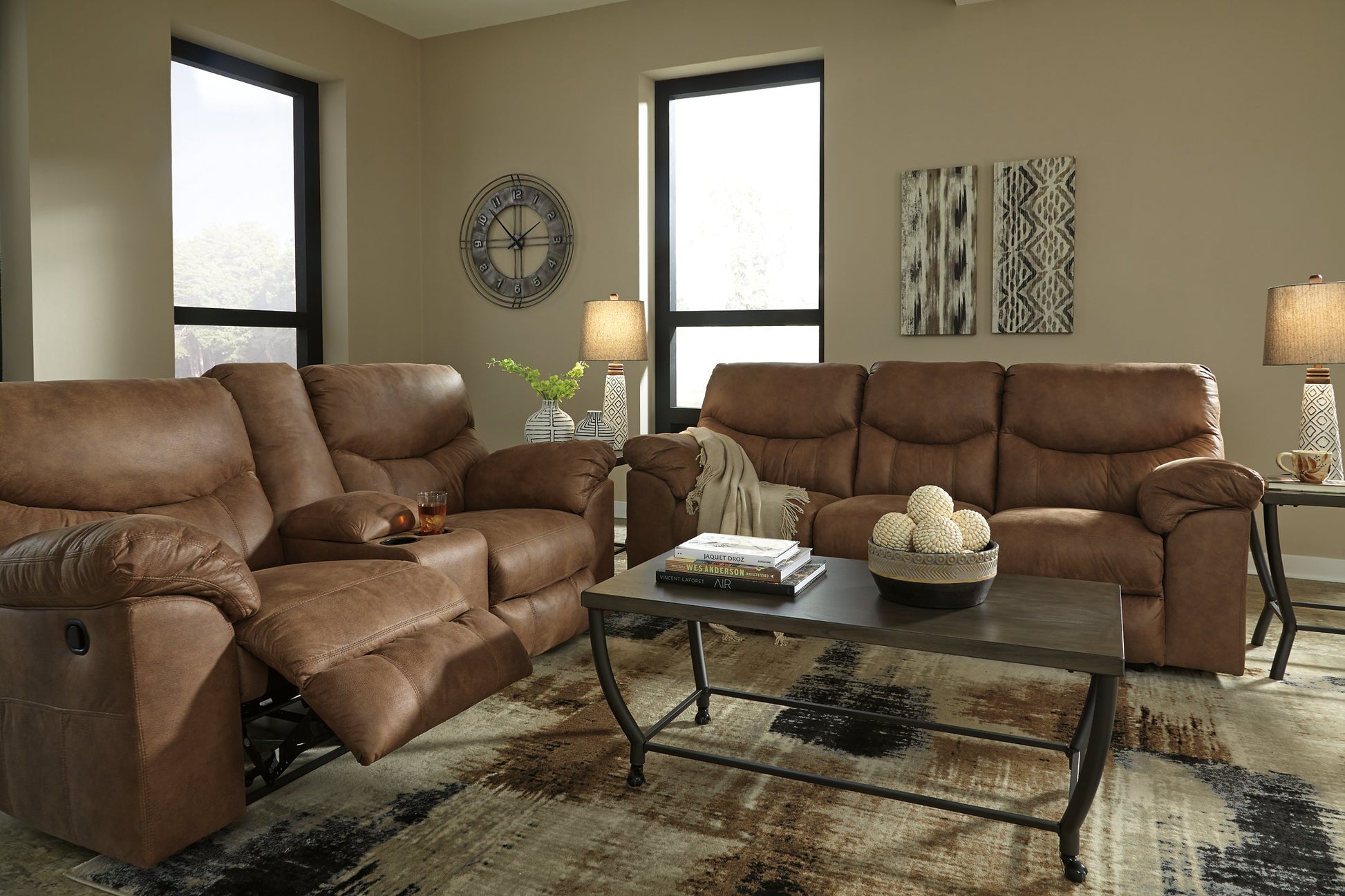 Boxberg Reclining Loveseat with Console - Pull Up A Couch