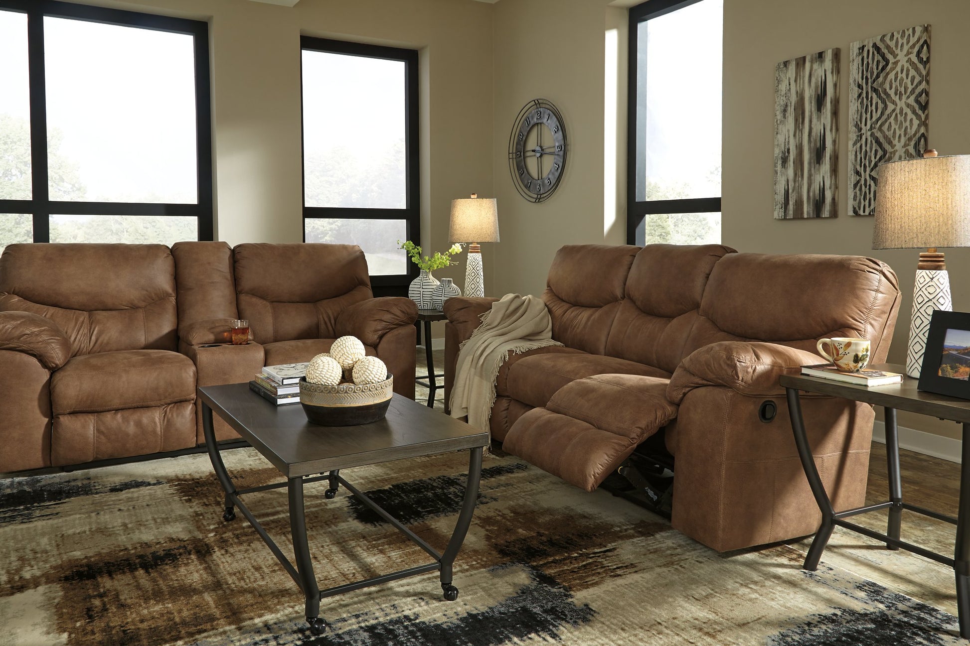 Boxberg Reclining Loveseat with Console - Pull Up A Couch