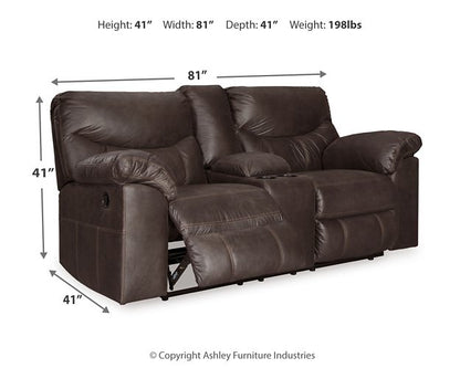 Boxberg Reclining Loveseat with Console - Pull Up A Couch