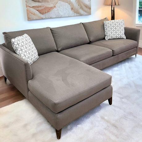 Crate & Barrel 2pc Sectional w/Chaise - Pull Up A Couch