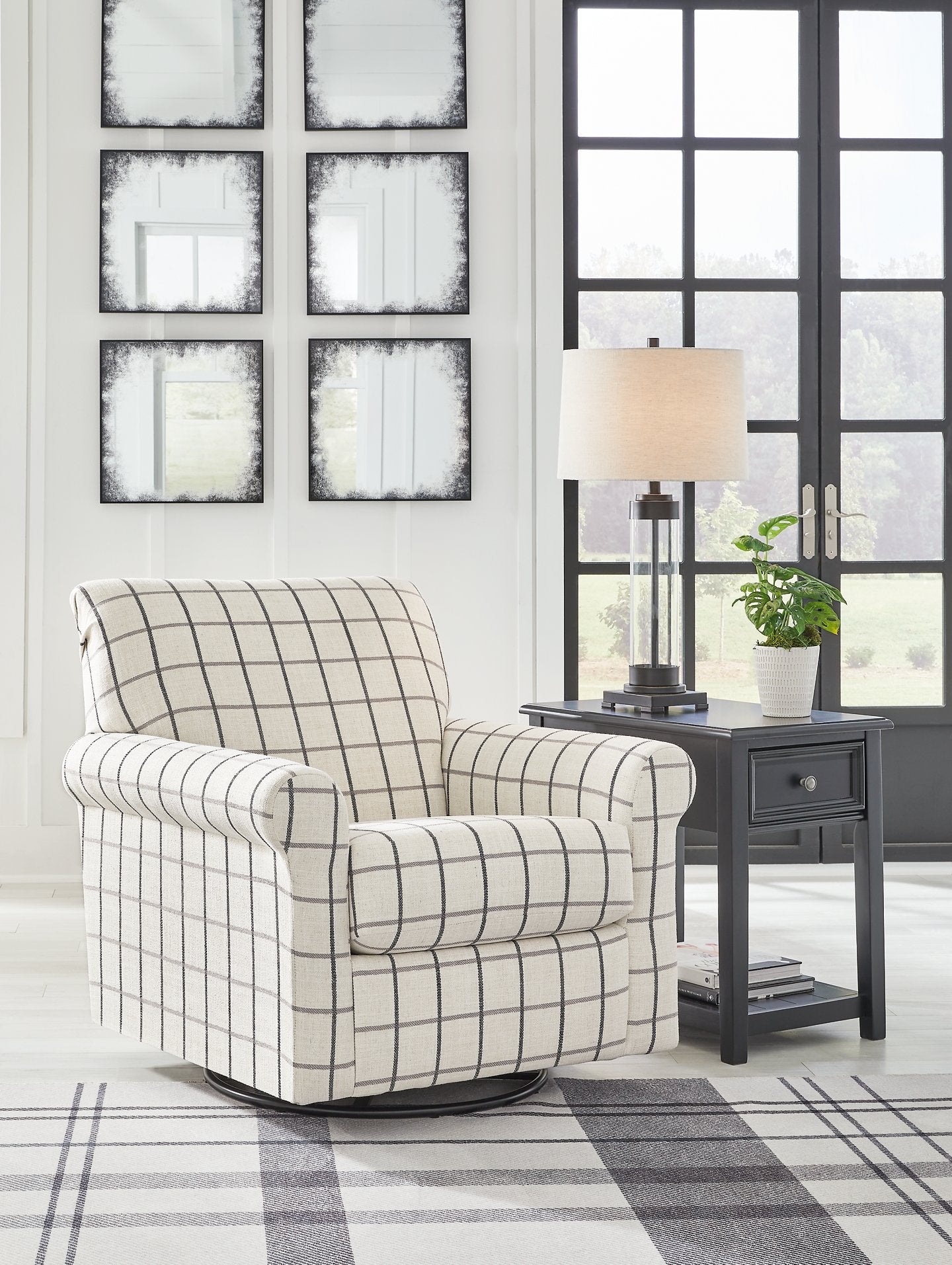 Davinca Swivel Glider Accent Chair - Pull Up A Couch