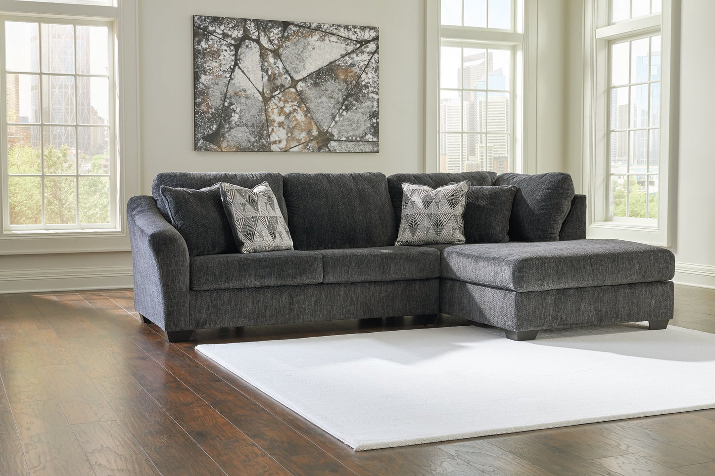 Biddeford 2-Piece Sectional with Chaise - Pull Up A Couch