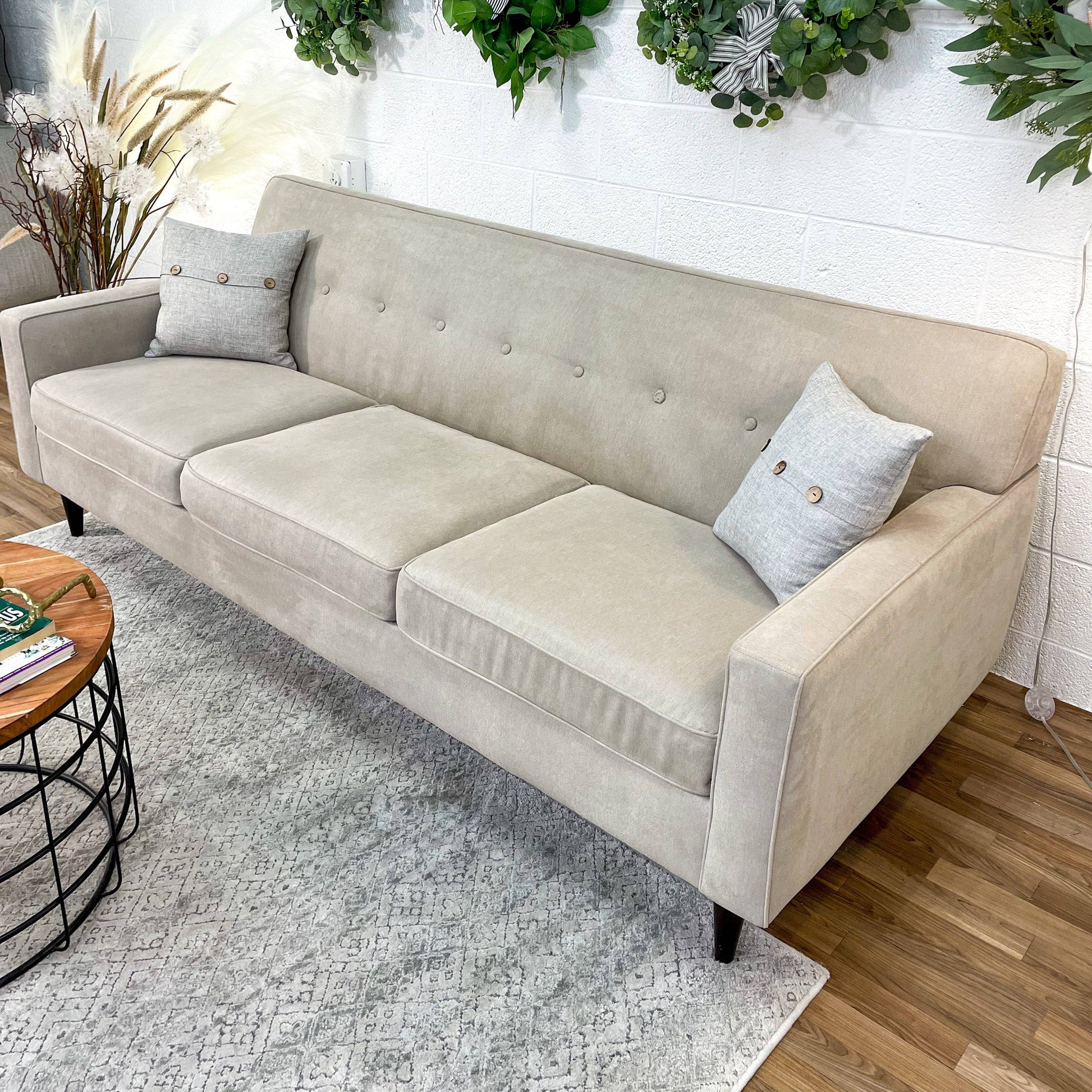 Macy’s 3-Seat Sofa w/Tufted Fixed Back - Pull Up A Couch