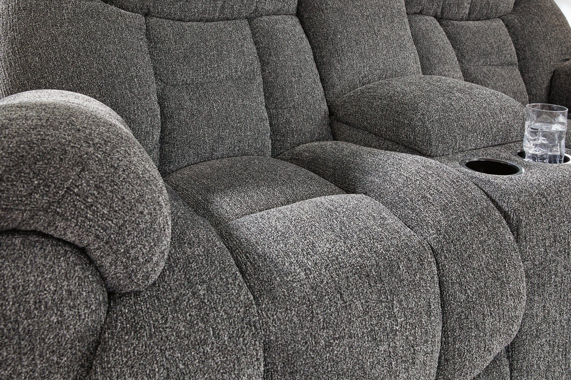 Foreside Reclining Loveseat with Console - Pull Up A Couch